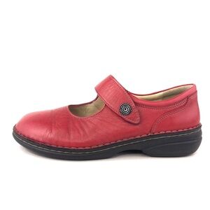 Finn Comfort Laval Campari Leather Mary Jane Shoes EUR 41 D